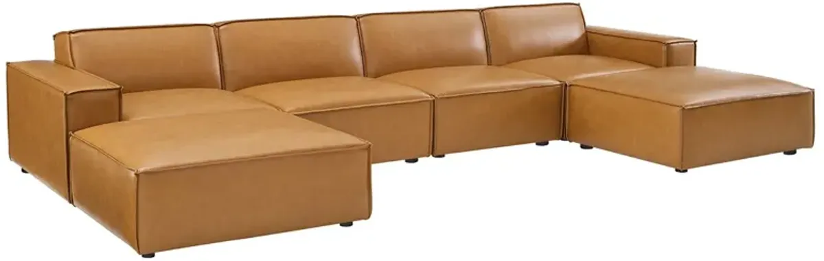 Restore 6-Piece Vegan Leather Sectional Sofa