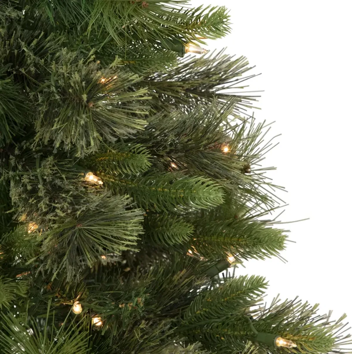 3' Pre-Lit Kingston Cashmere Pine Full Artificial Christmas Tree  Clear Lights