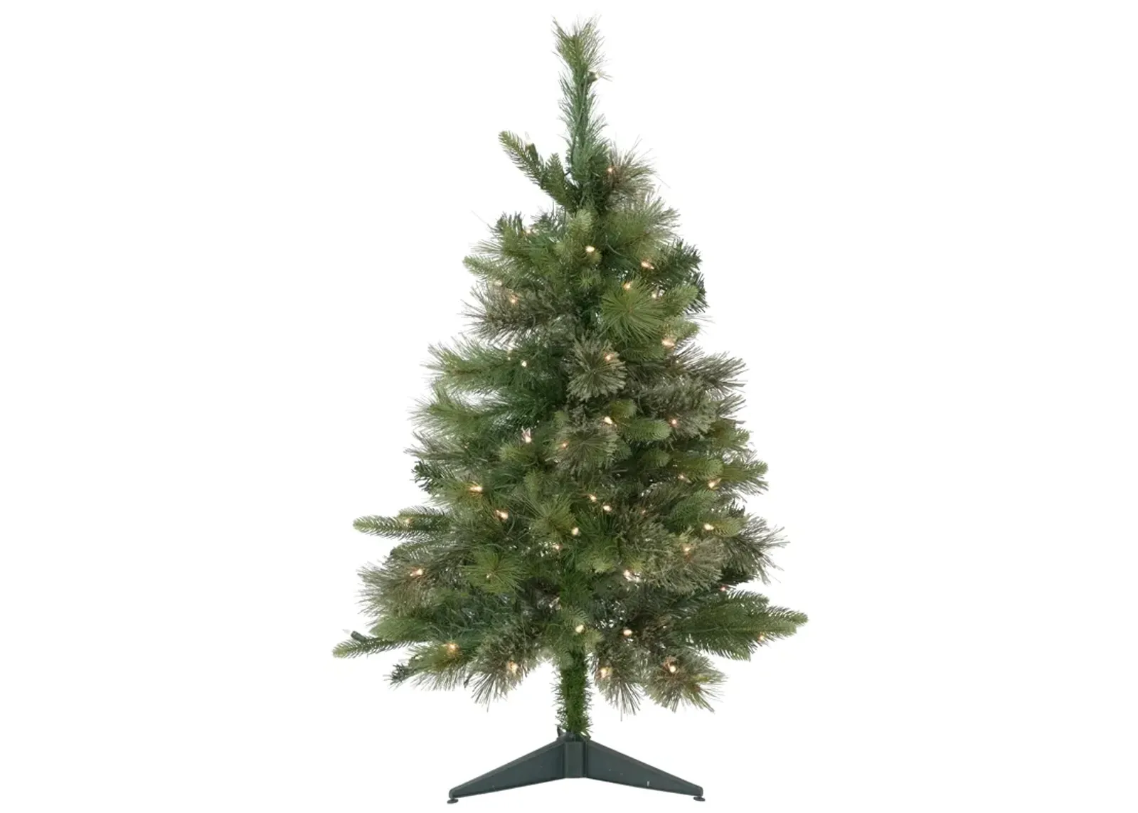 3' Pre-Lit Kingston Cashmere Pine Full Artificial Christmas Tree  Clear Lights