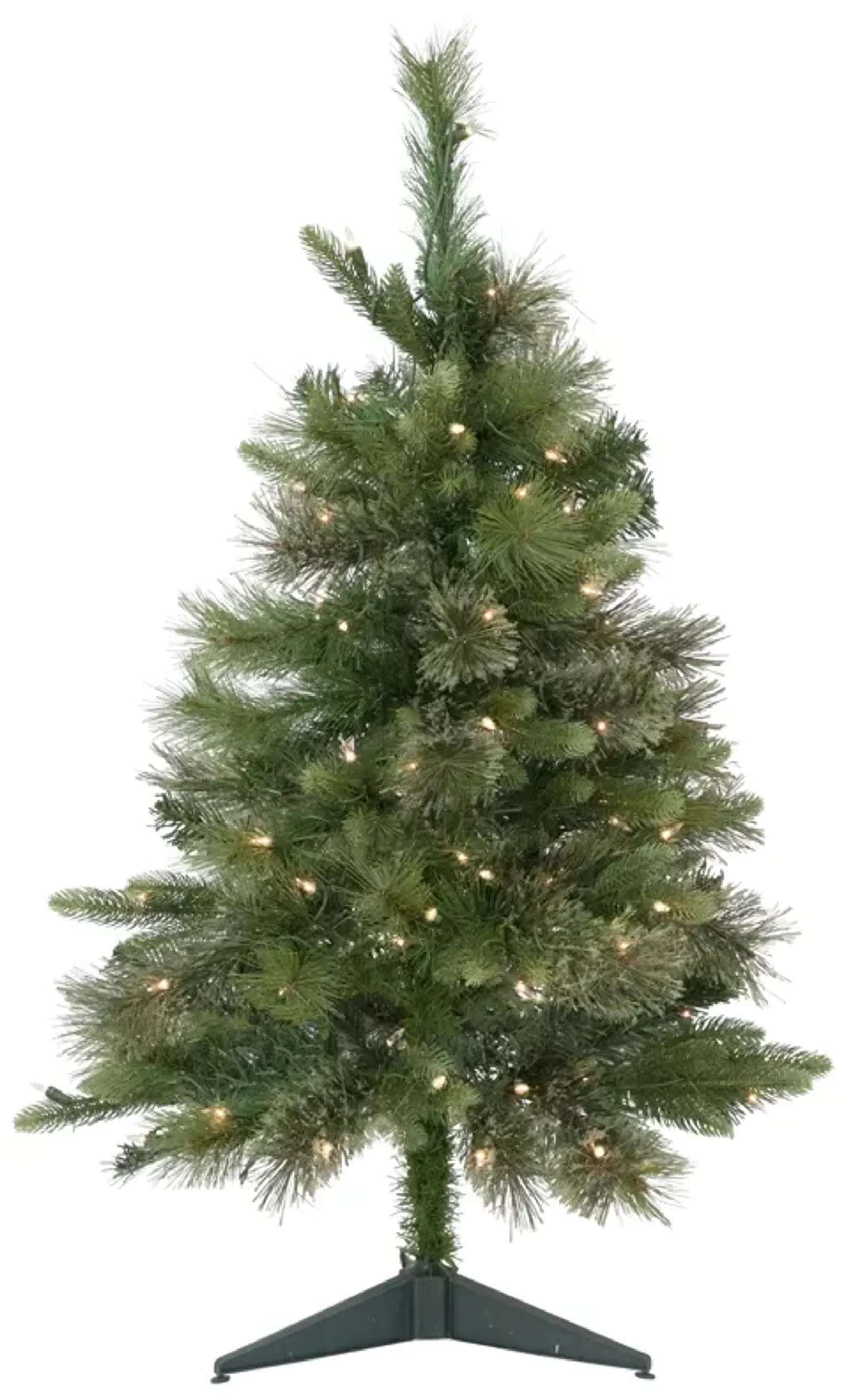 3' Pre-Lit Kingston Cashmere Pine Full Artificial Christmas Tree  Clear Lights