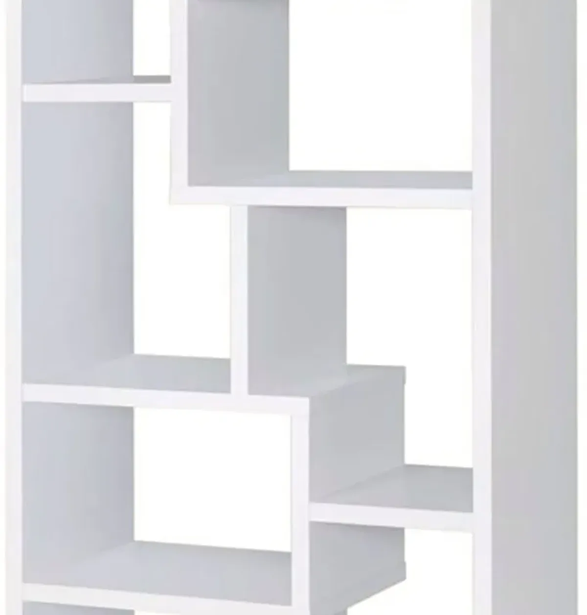 Mesmerizing Multiple Cubed Rectangular Bookcase, White-Benzara