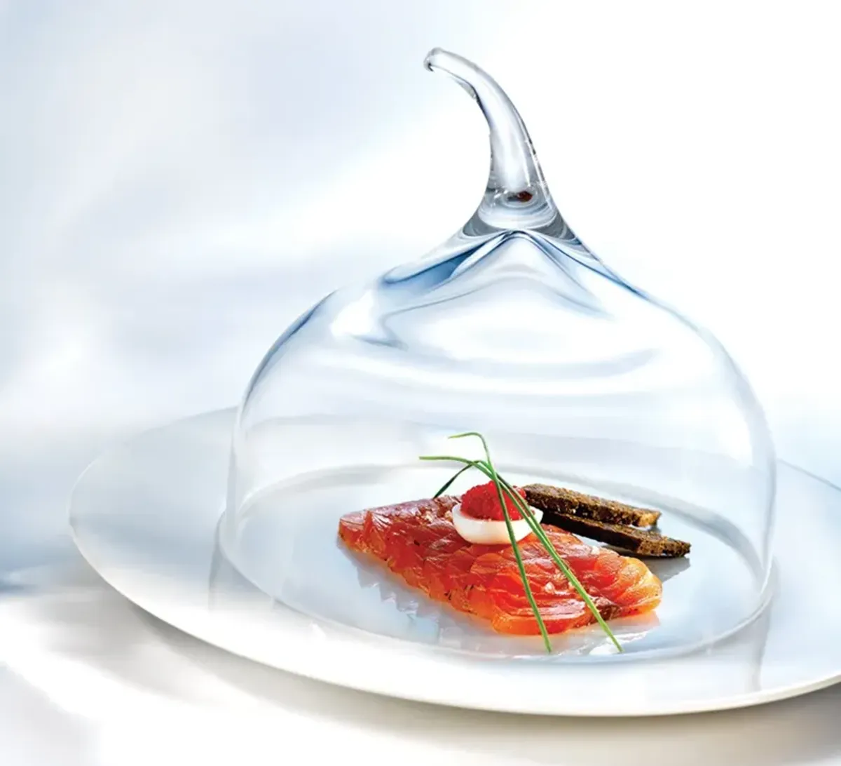Senses™ Large Glass Dome with Wood Base