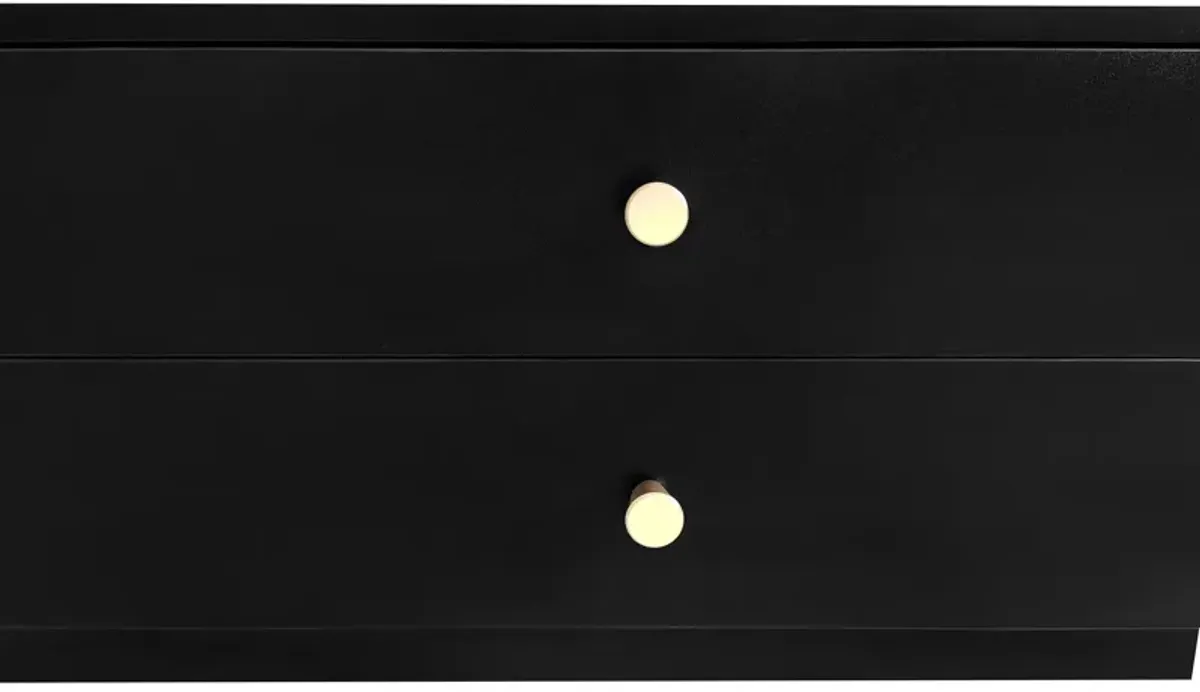 Merax Luxurious TV Stand with Fluted Glass Doors
