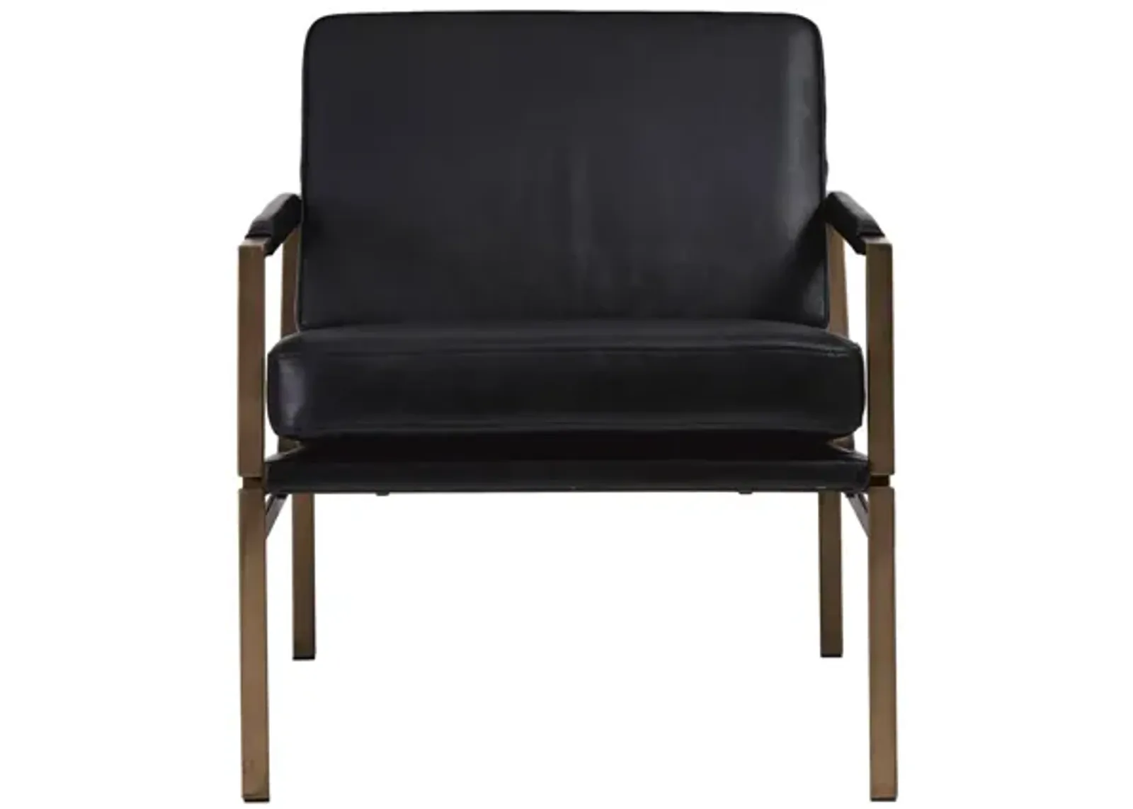 Puckman Black Accent Chair