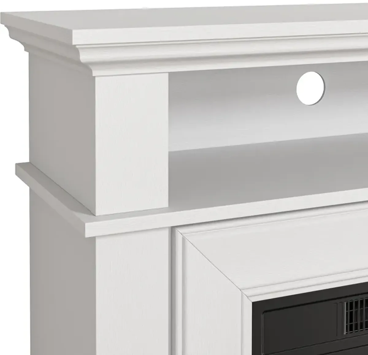 FESTIVO 36-Inch Electric Fireplace with Mantel & Wood Finish