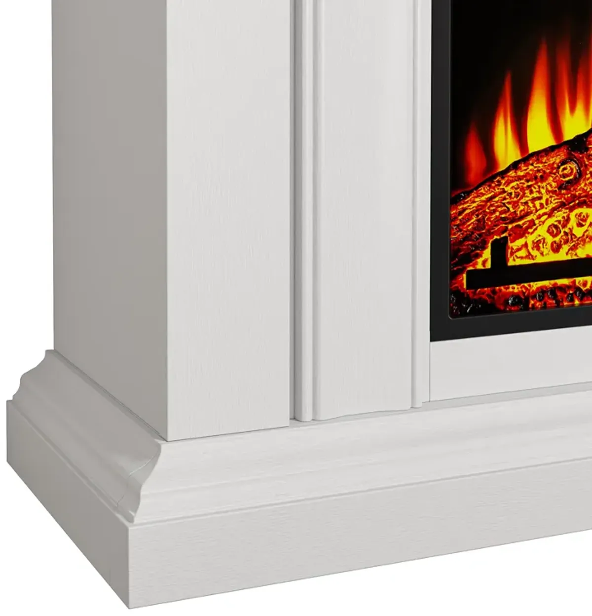 FESTIVO 36-Inch Electric Fireplace with Mantel & Wood Finish