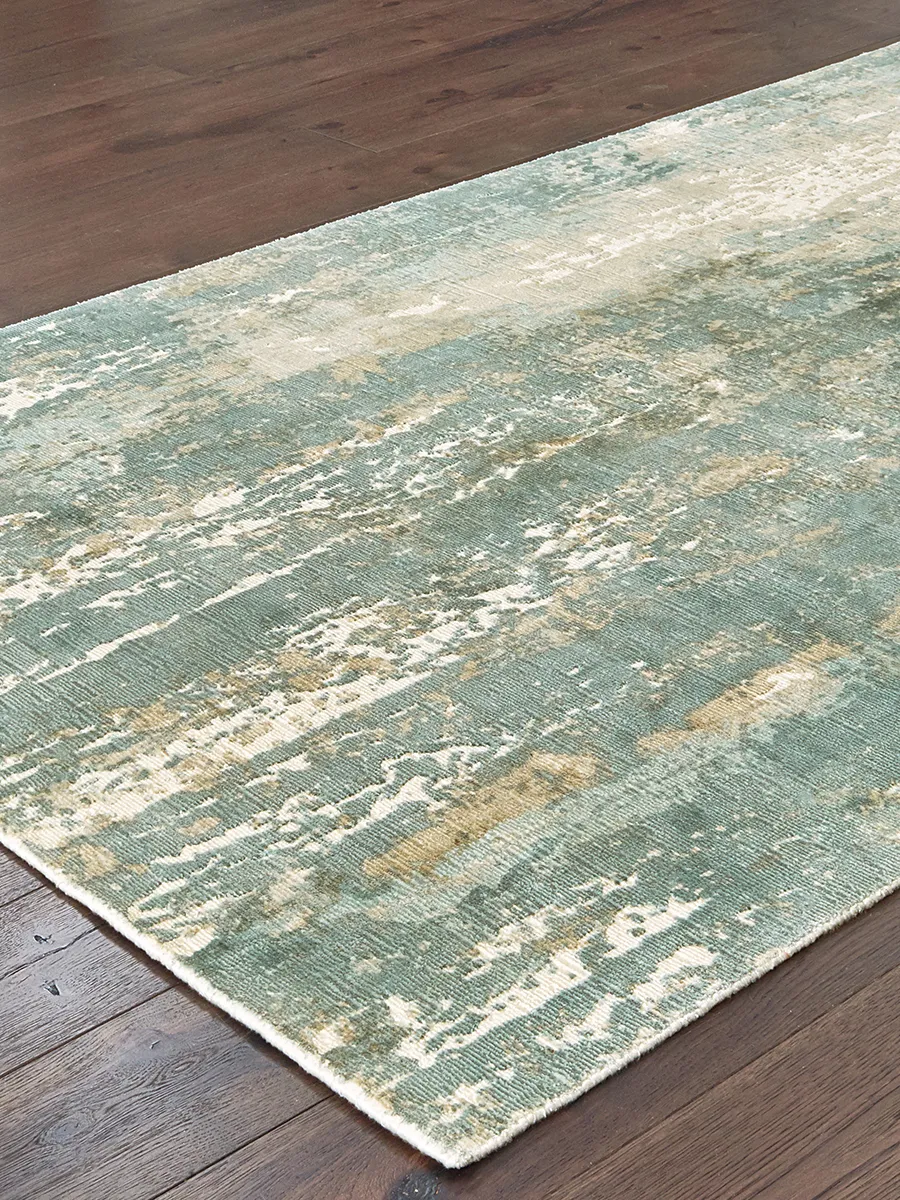 Formations 2'6" x 10' Blue Rug