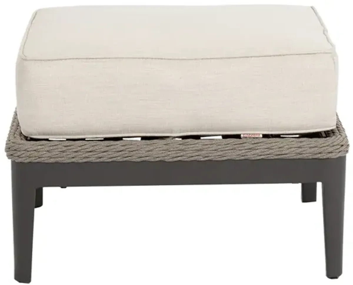 Marbella Ottoman in Echo Ash w/ Self Welt