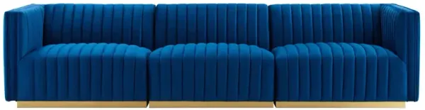 Conjure Channel Tufted Performance Velvet Sofa