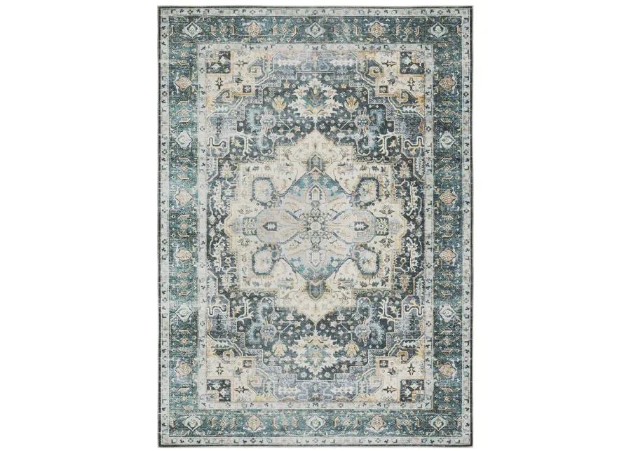 Charleston 5' x 7' Blue Rug