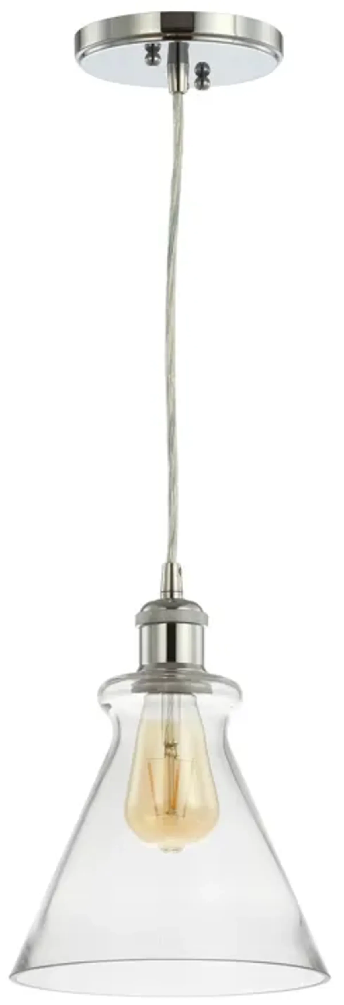 Goldwater Adjustable Drop Metal/Glass LED Pendant