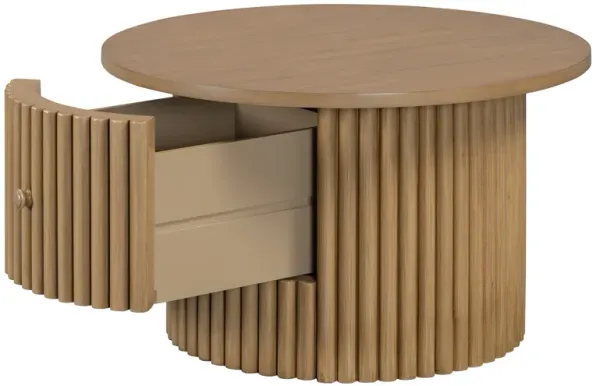 Merax Farmhouse Coffee Table with 1 Drawer