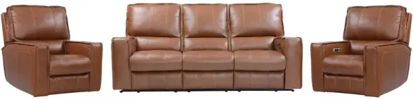 Parker Living Rockford - Verona Saddle Power Reclining Sofa and Two Recliners