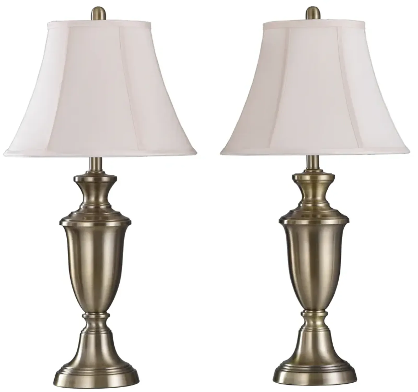 Pair Of Steel Table Lamps