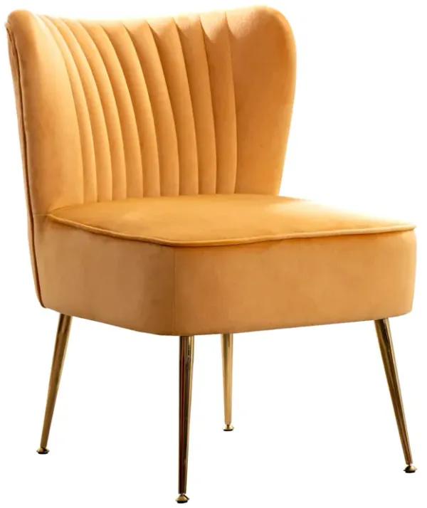 WestinTrends 22" Wide Tufted Velvet Accent Chair
