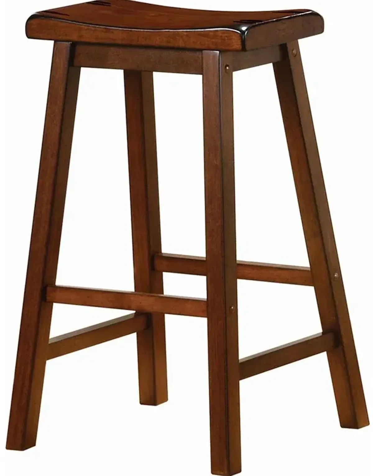 Durant Wooden Bar Stools Chestnut (Set of 2)