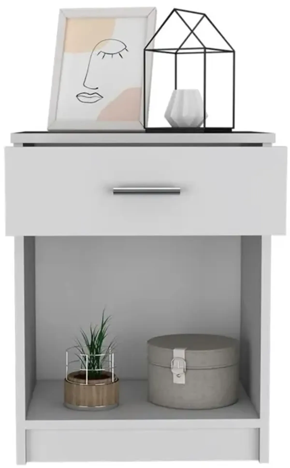 Nightstand Coco, Bedroom, White