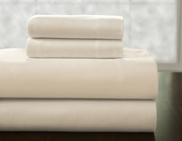 Pointehaven Heavy Weight 100% Cotton Snowflakes Brown Printed 170 GSM Flannel 4 pc Sheet Set, Full