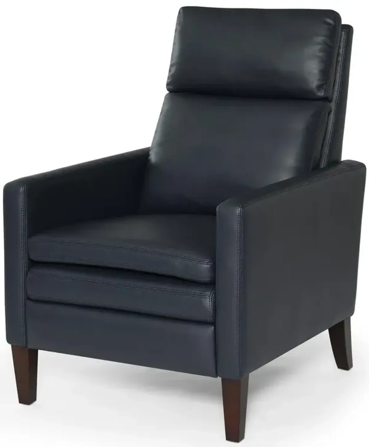 Comfort Pointe Vicente Midnight Blue Faux Leather Push Back Recliner