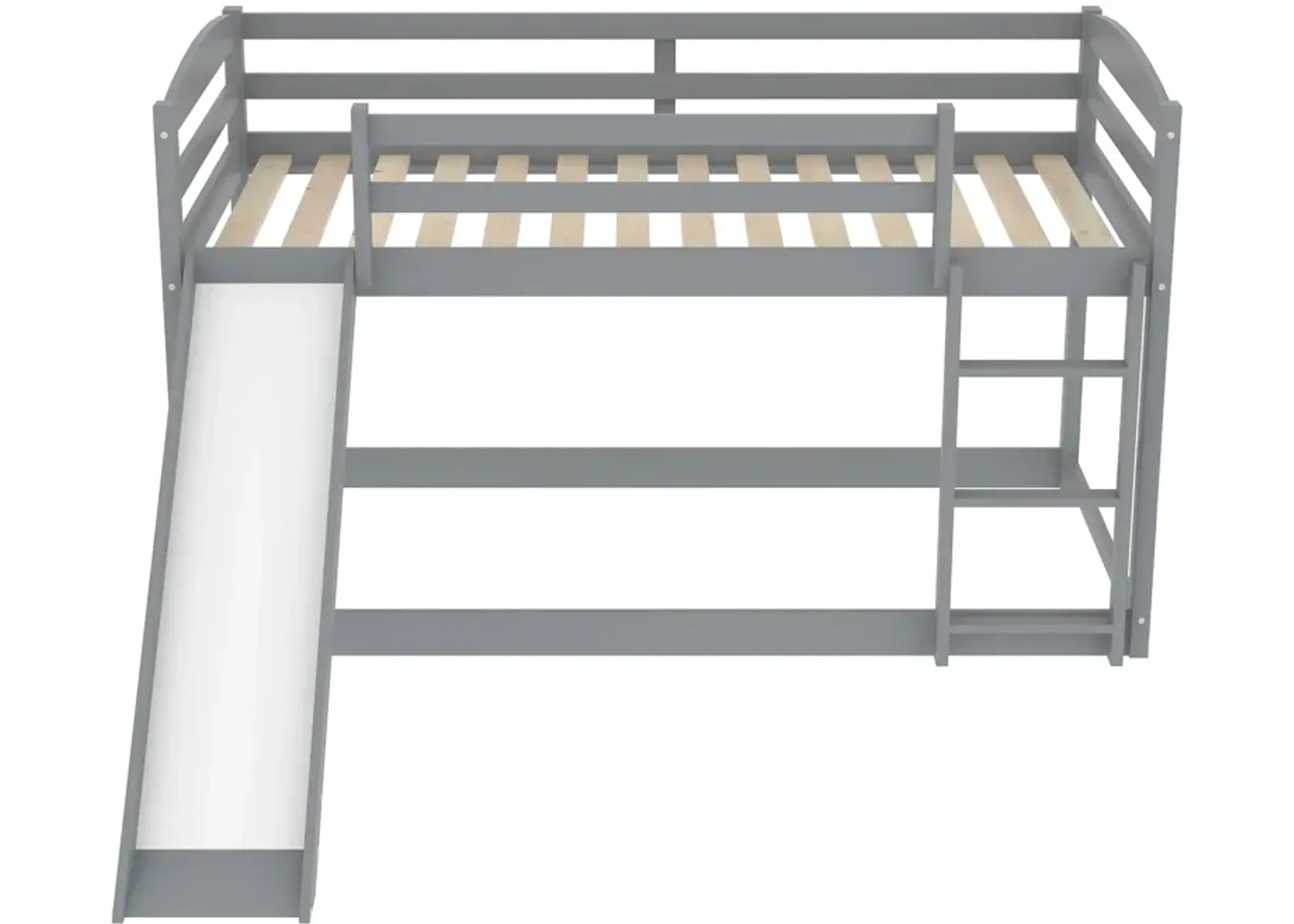 Merax Twin over Twin Bunk Bed with Convertible Slide and Ladder