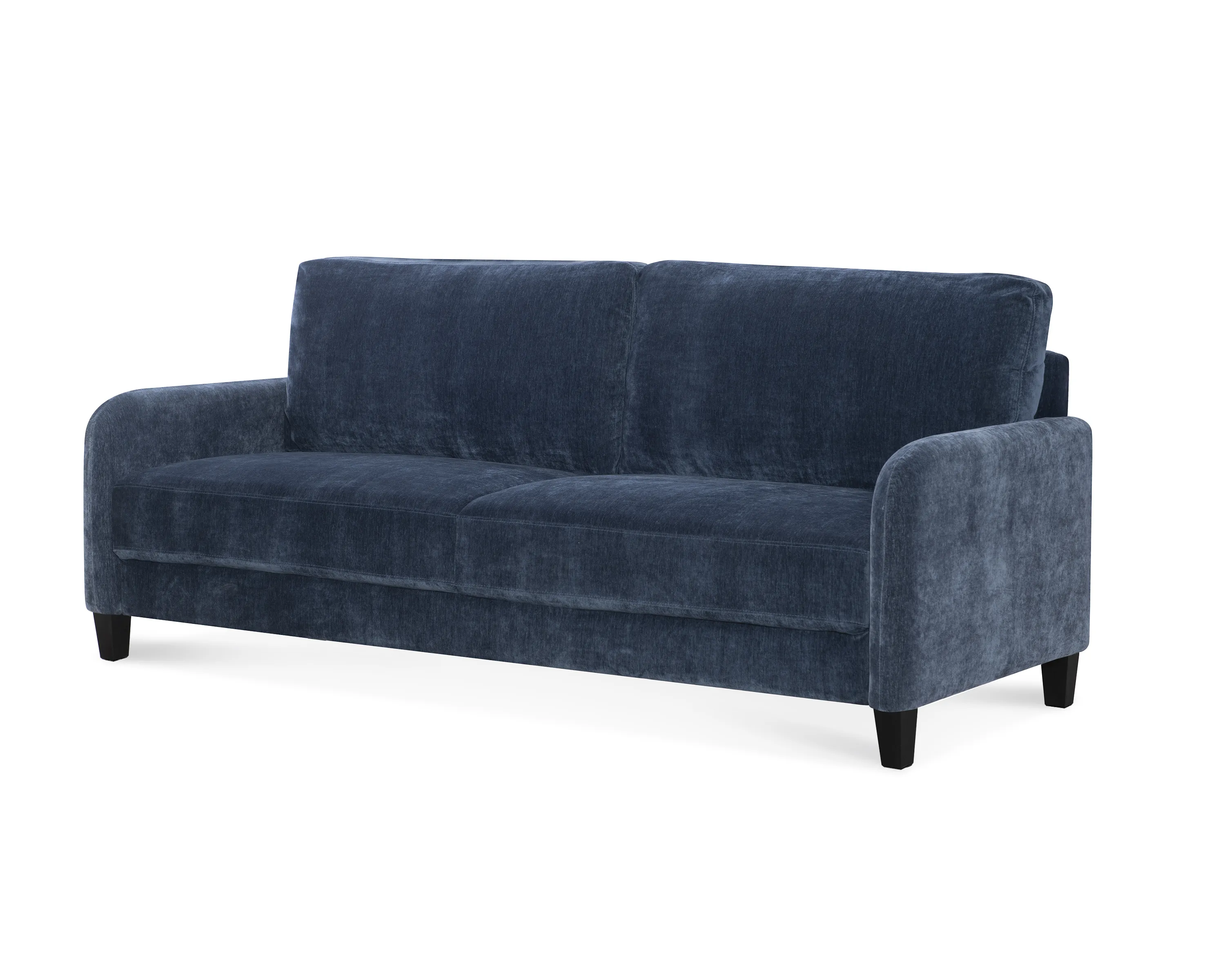 Everly Blue Velvet Sofa