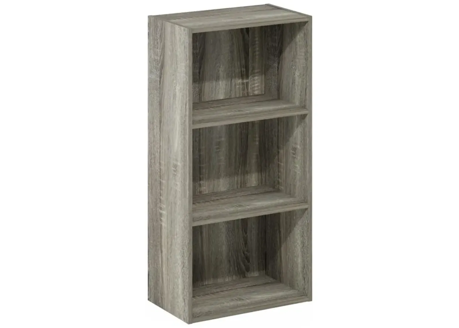 Furinno Luder 3-Tier Open Shelf Bookcase, French Oak