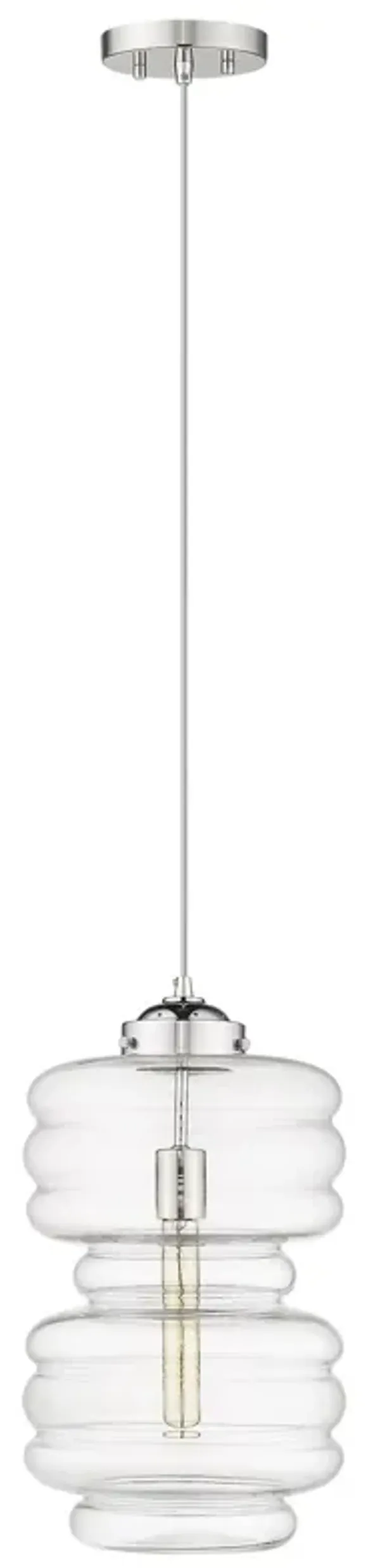 Hivvago Ballina 1-Light Polished Nickel Mini-Pendant