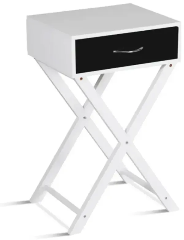 Hivvago Modern X-Shape Accent Side End Table