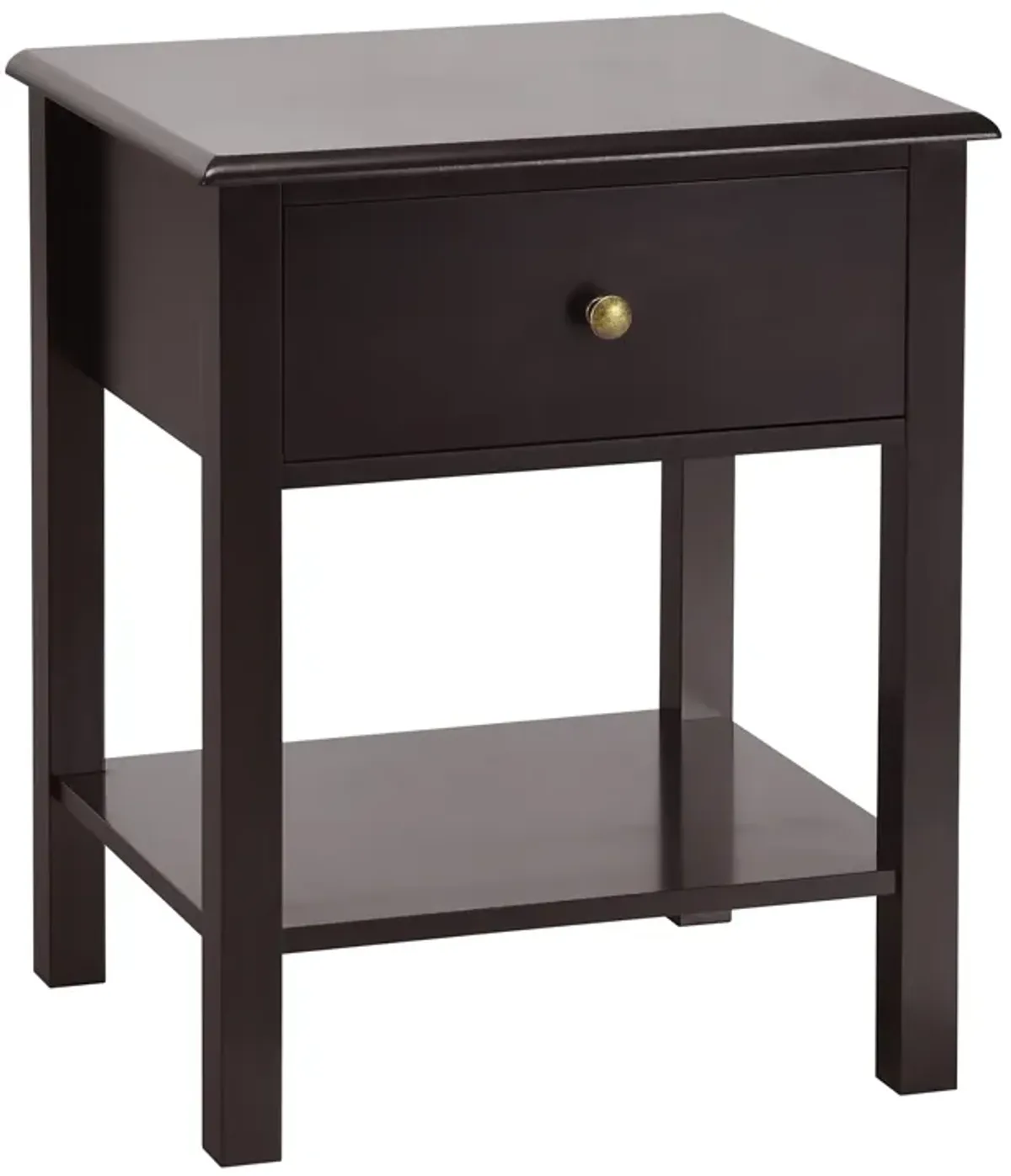 Nightstand End Table with Drawer and Shelf