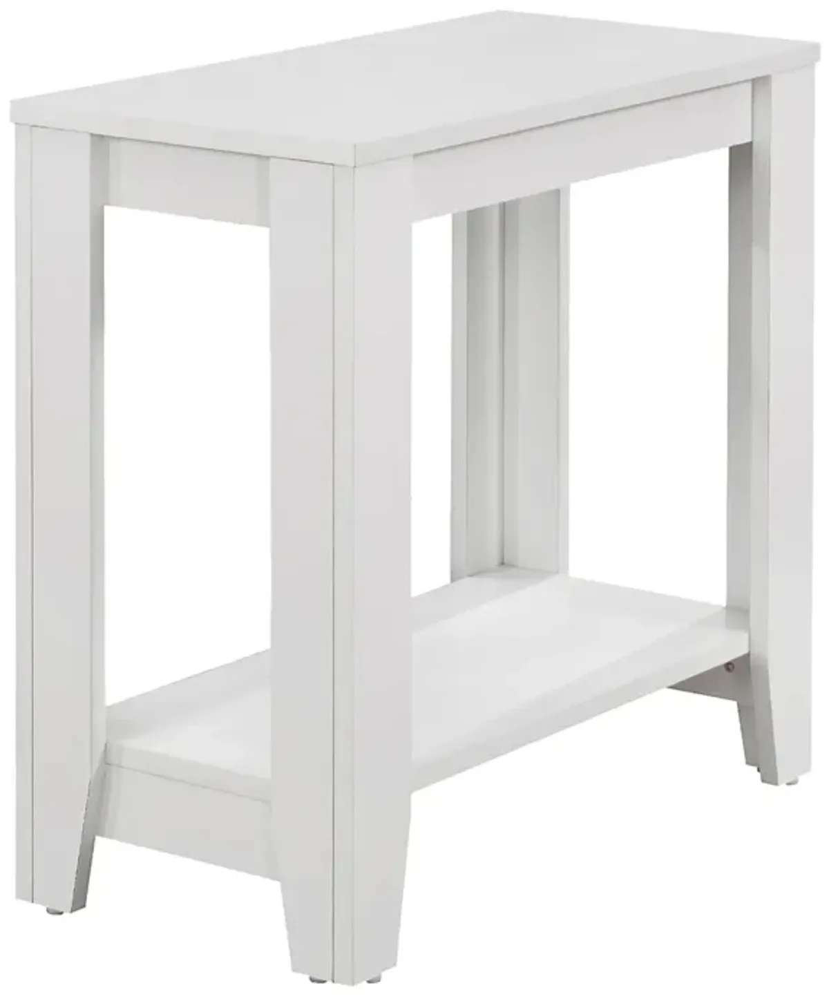 Monarch Specialties I 3117 Accent Table, Side, End, Nightstand, Lamp, Living Room, Bedroom, Laminate, White, Transitional