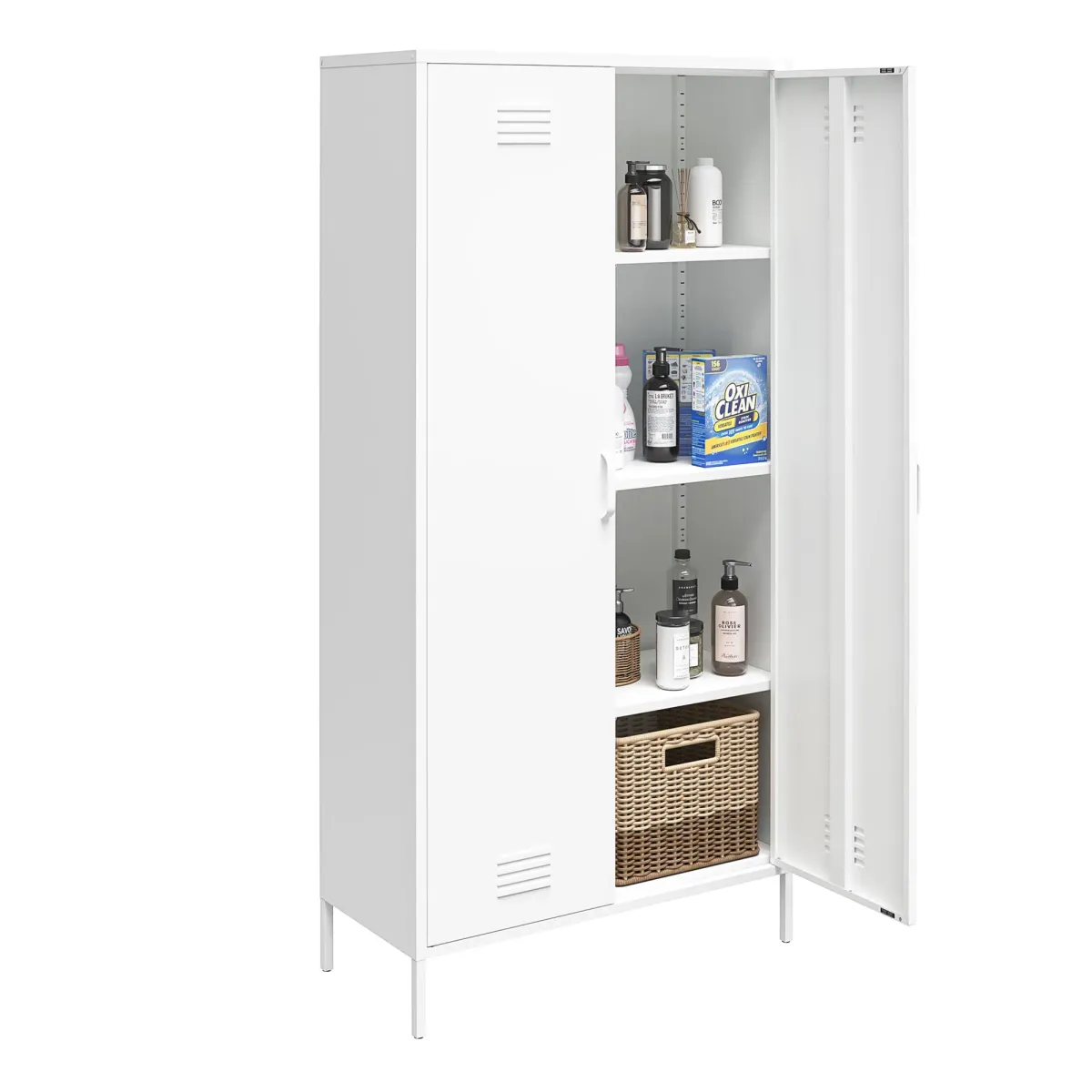 Shadwick Tall 2 Door Storage Metal Locker Cabinet