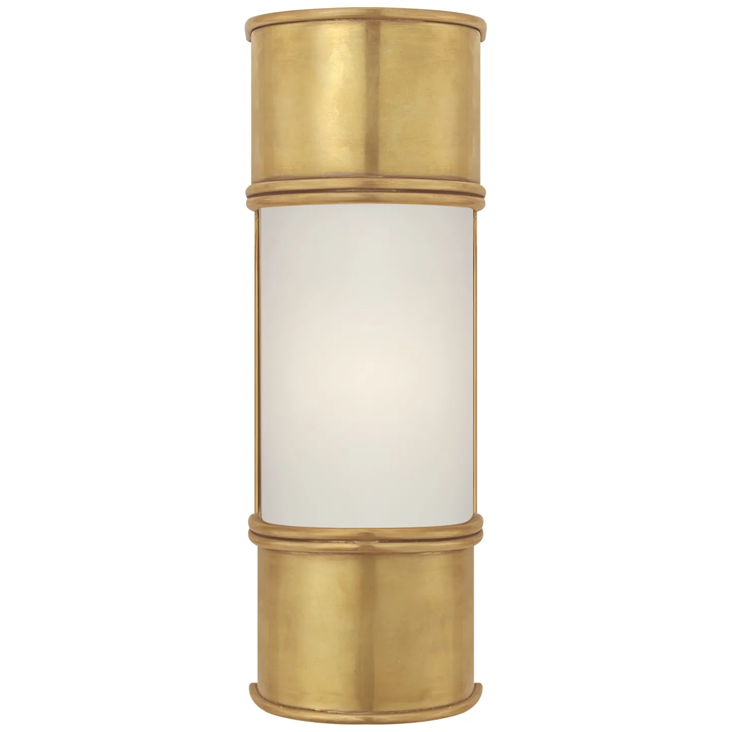 Oxford 12" Bath Sconce in Antique-Burnished Brass