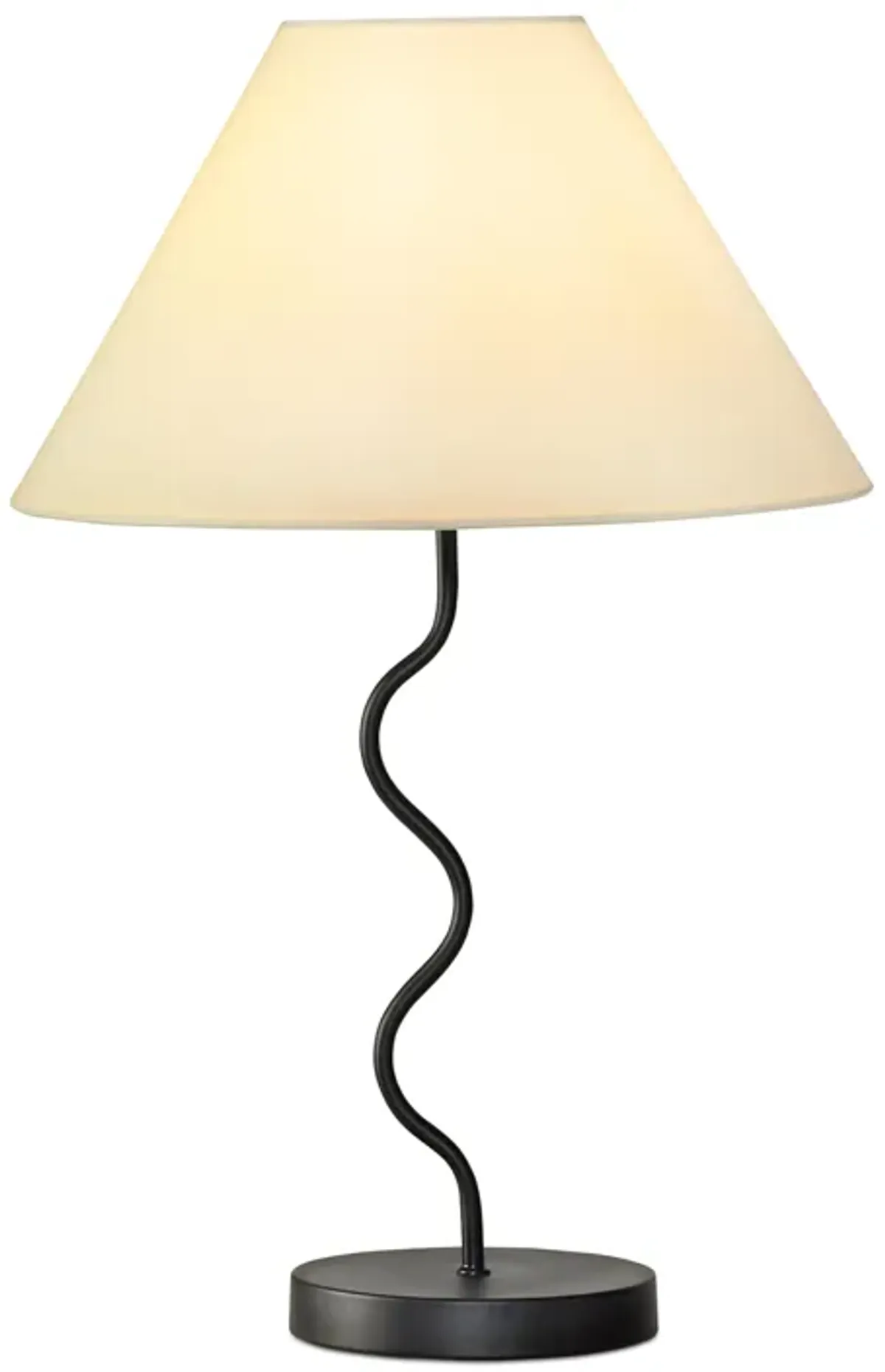 Squiggle LED Table Lamp - Black