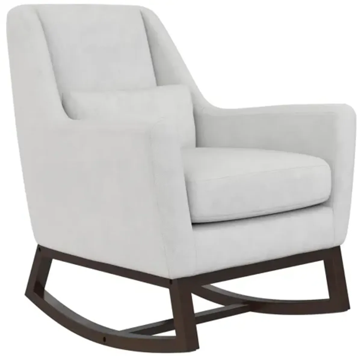 Sophie Mid-Century Rocker with Lumbar Pillow