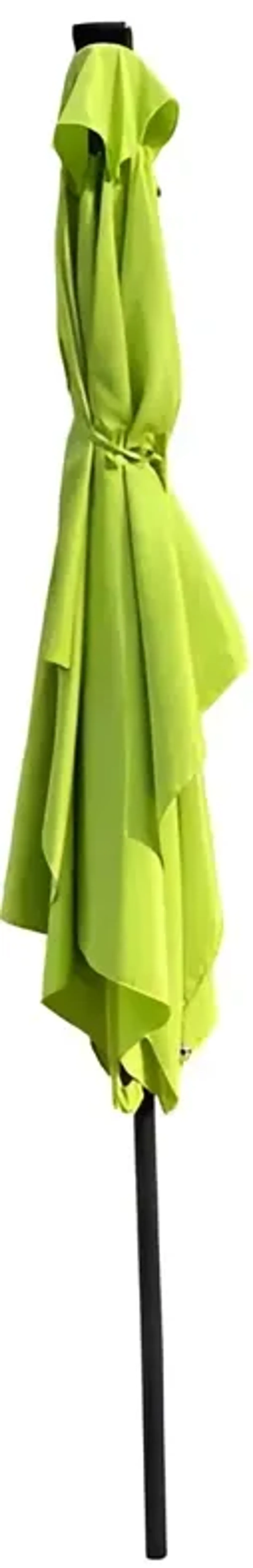 Solar LED Patio Umbrella with Crank and Tilt for Garden and Poolside