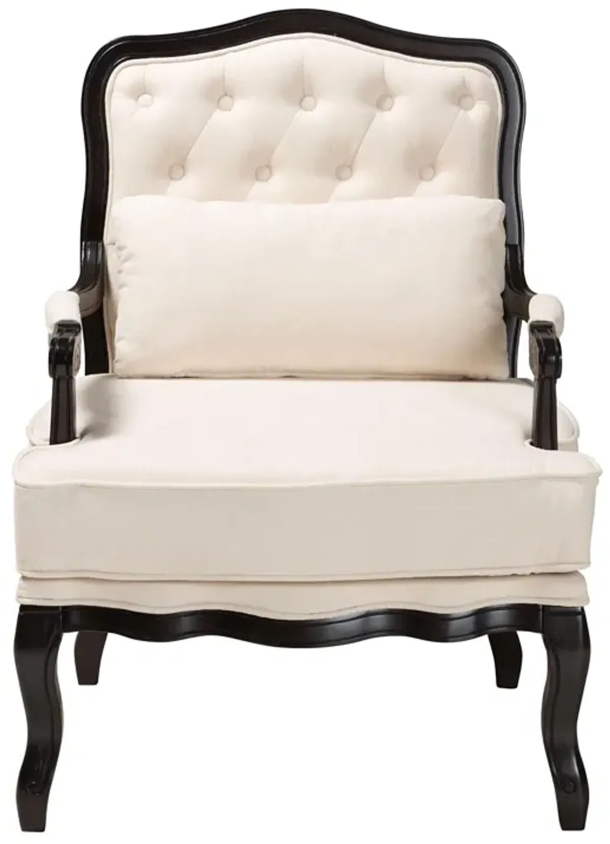 Baxton Studio Dion Fabric Traditional French Accent Chair