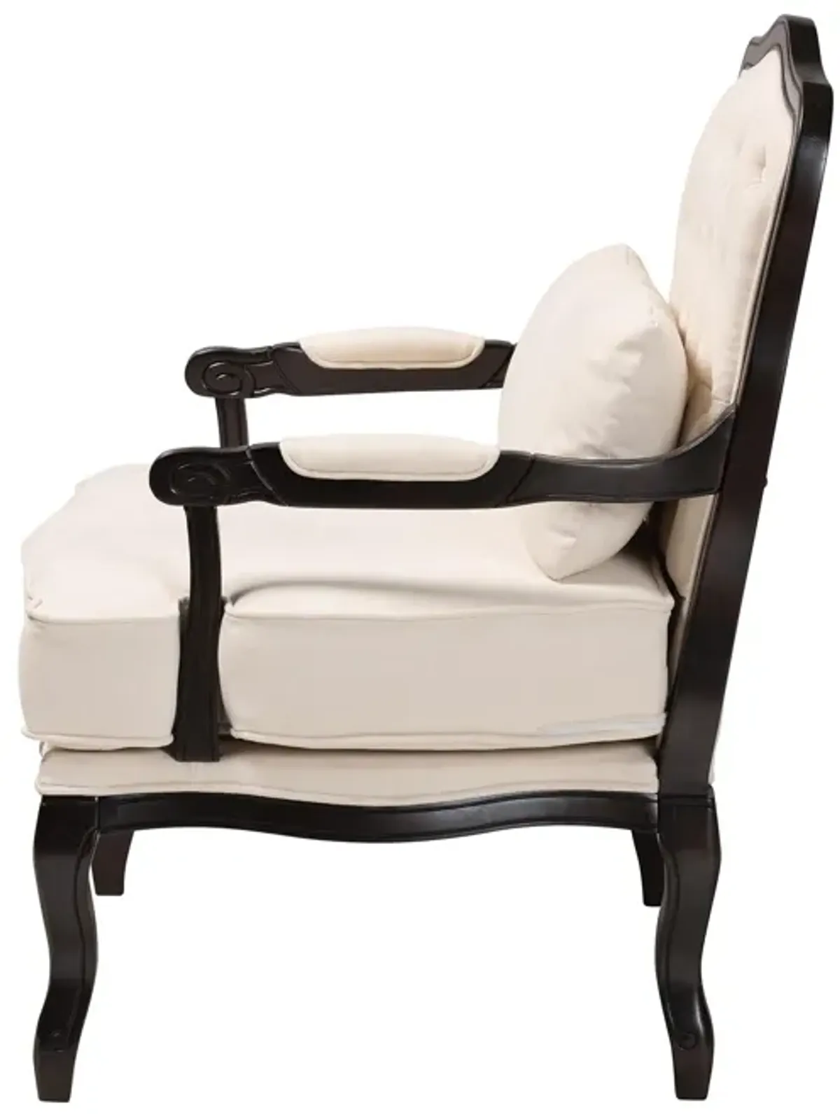 Baxton Studio Dion Fabric Traditional French Accent Chair