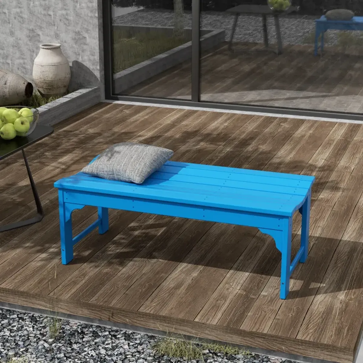 WestinTrends Backless All-Weather Outdoor Bench