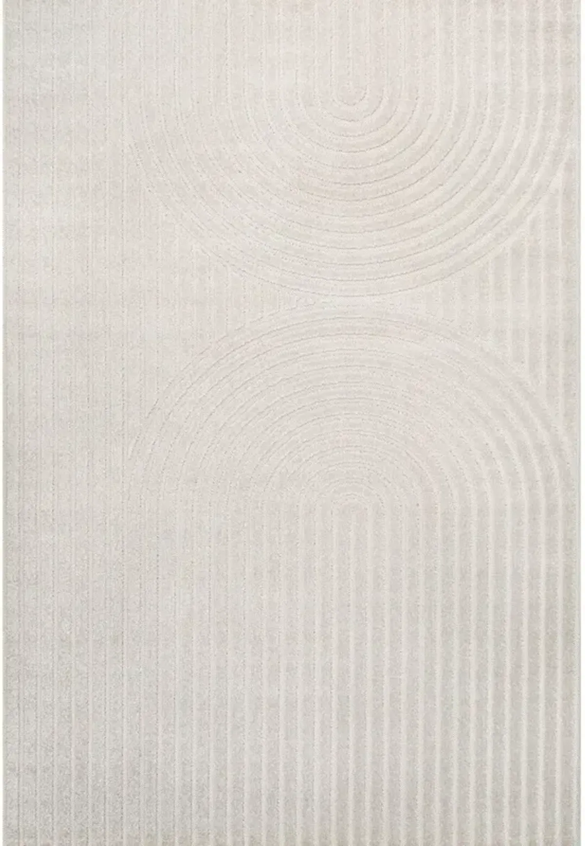 Sofia MidCentury Modern Arch Stripe Two-Tone High-Low Indoor Area Rug