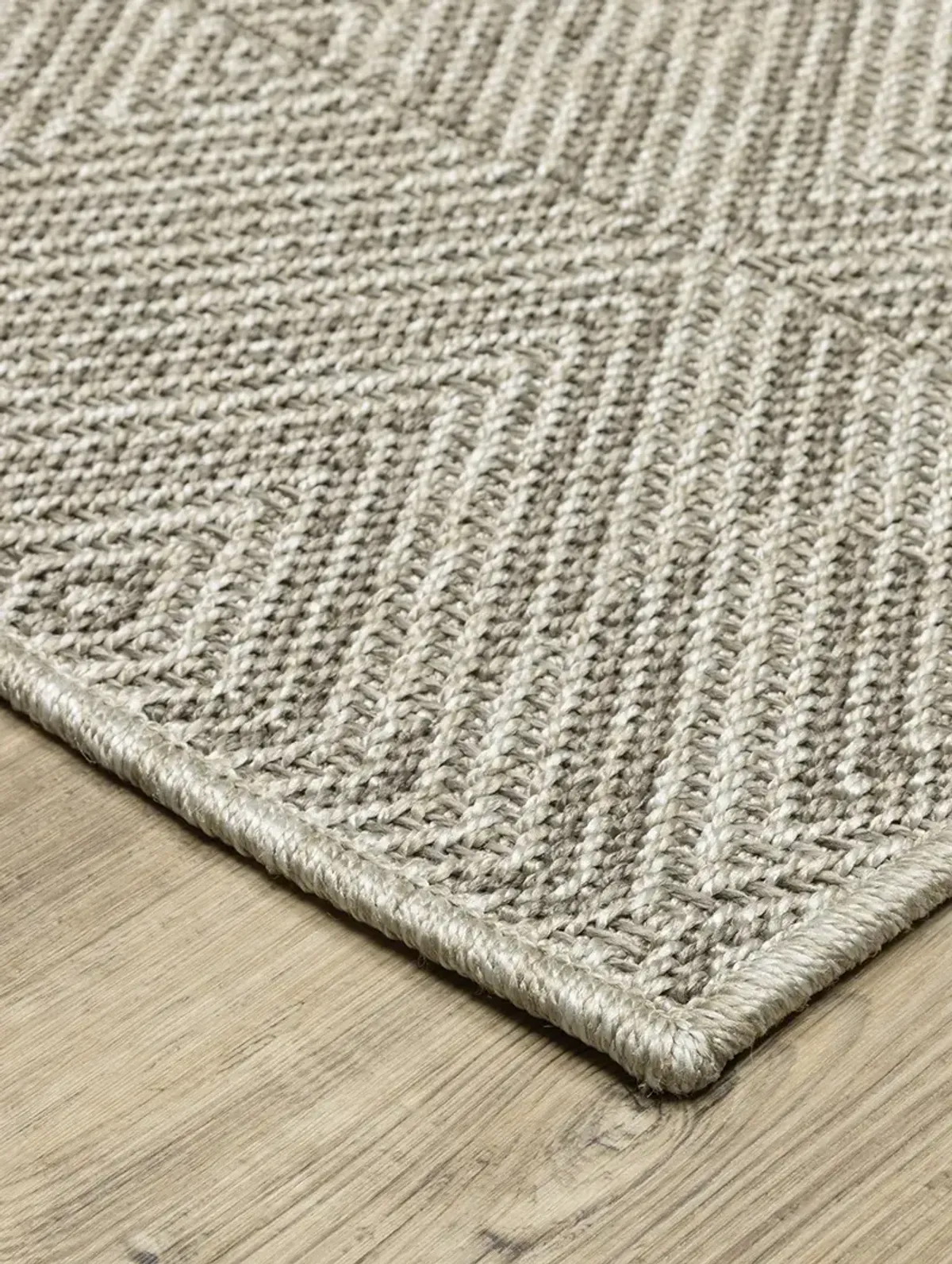 Caicos 3'3" x 5' Grey Rug