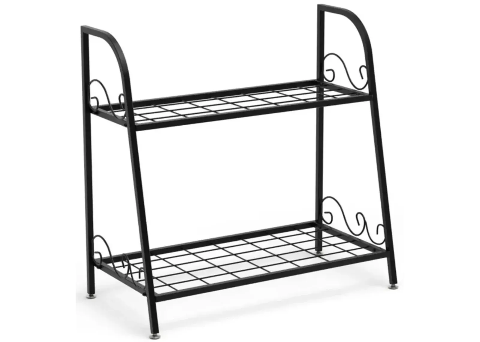 Hivvago 2-tier Patio Metal Plant Stand