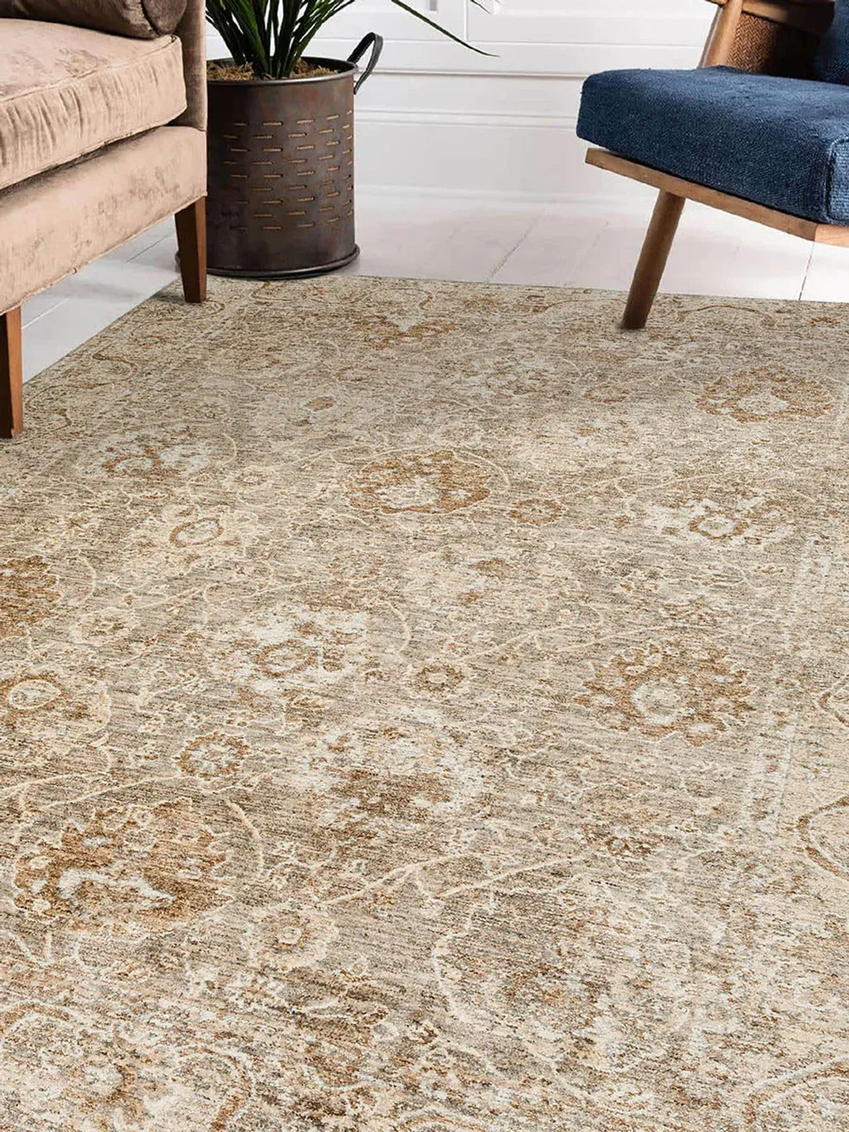 Bergama BE6 Pebble 2'3" x 7'10" Rug