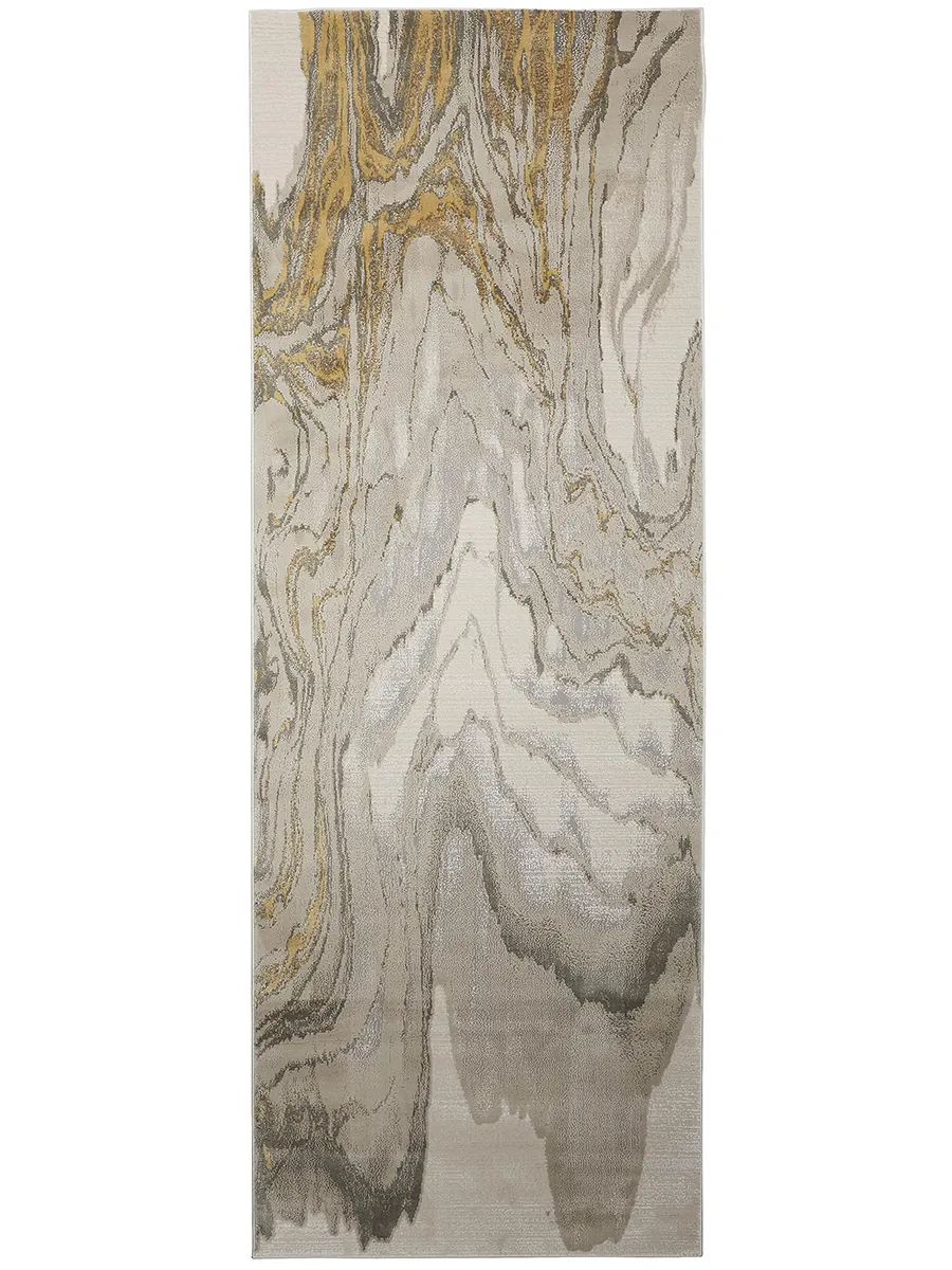 Waldor 3602F Gold/Ivory/Gray 2'10" x 7'10" Rug