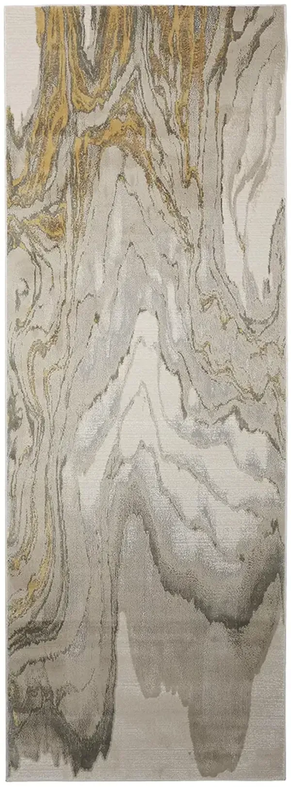 Waldor 3602F Gold/Ivory/Gray 2'10" x 7'10" Rug