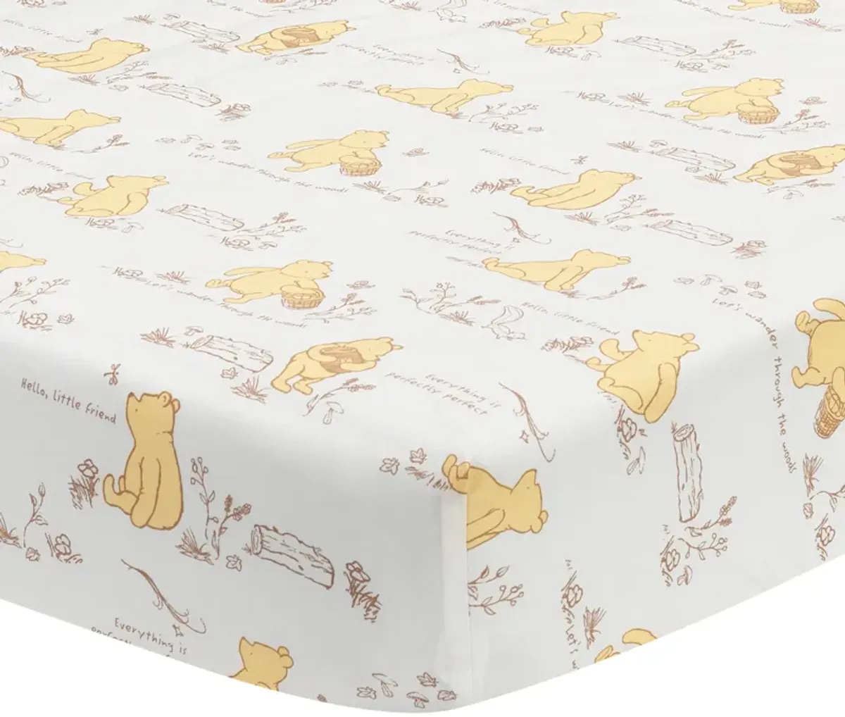 Lambs & Ivy Disney Baby Storytime Pooh 3-Piece Nursery Crib Bedding Set