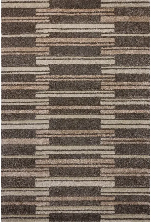 Silas SLA-08 Mocha / Champagne 3''7" x 5''7" Rug by