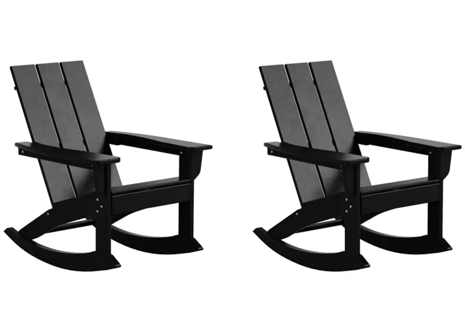 WestinTrends Modern Adirondack Outdoor Rocking Chair (Set of 2)