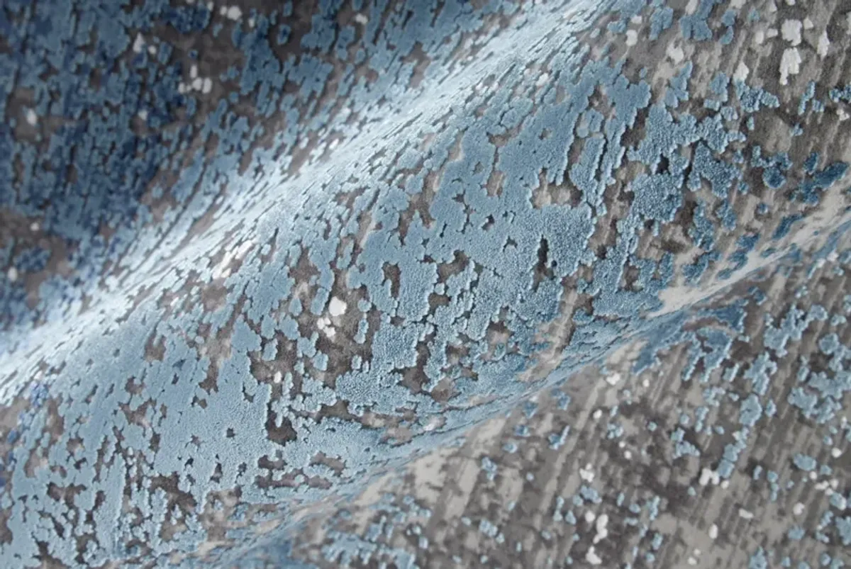 Cadiz 39FWF Blue/Gray/Silver 3'1" x 10' Rug