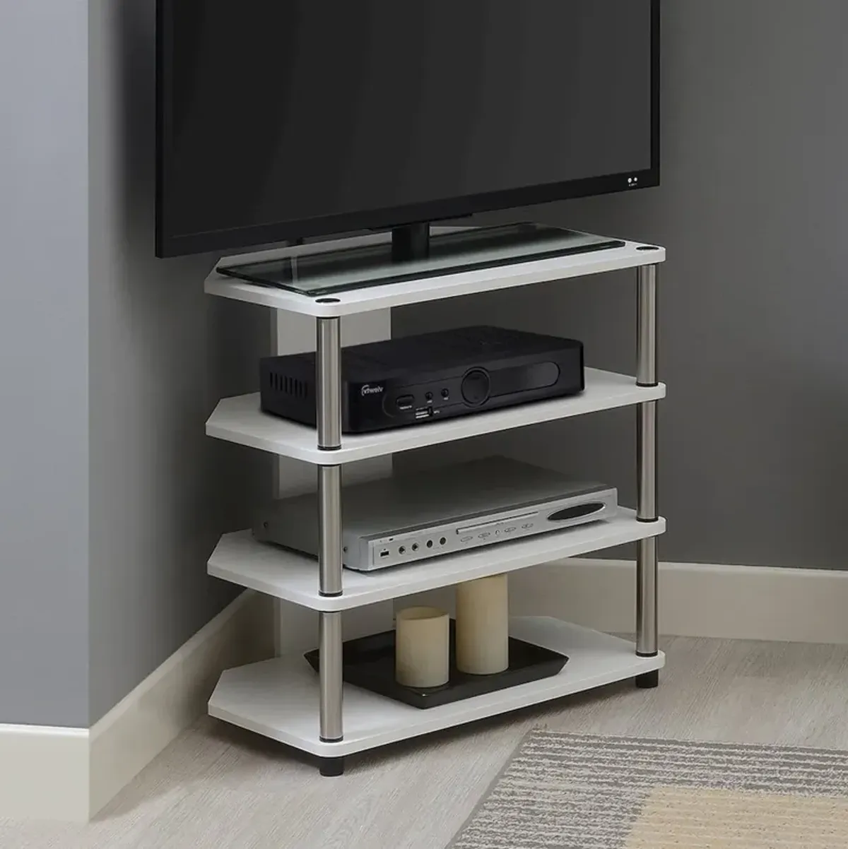 Convenience Concepts Designs2Go Corner TV Stand for TVs up to 29 Inches