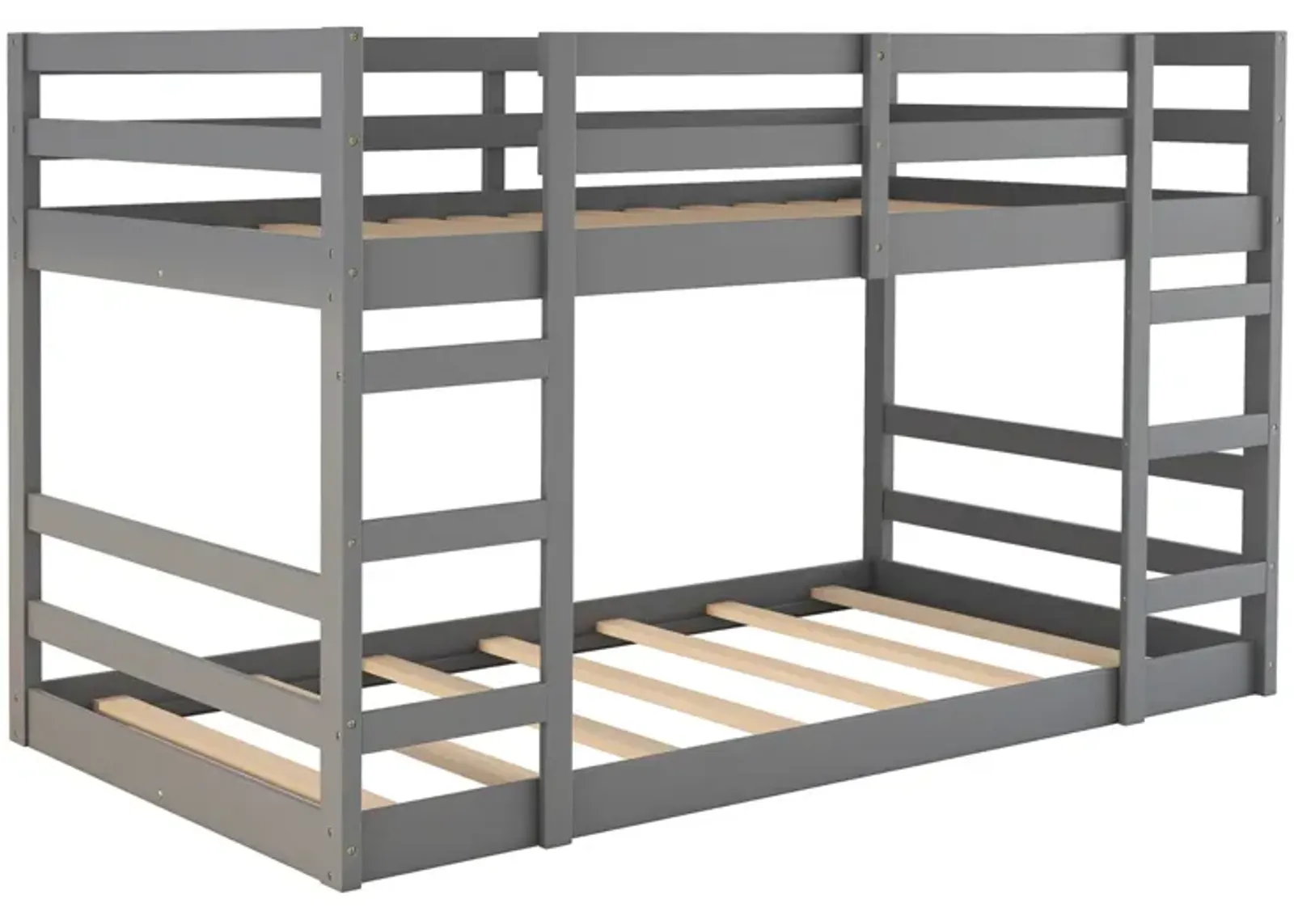 Twin Over Twin Bunk Bed with Ladder